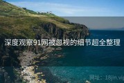 深度观察91网被忽视的细节超全整理