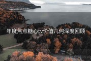 年度焦点糖心tv价值几何深度回顾