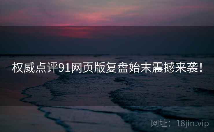 权威点评91网页版复盘始末震撼来袭！