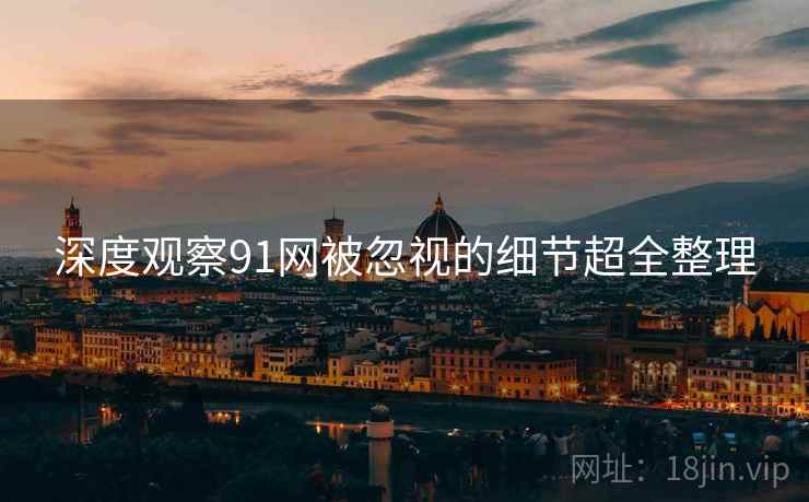 深度观察91网被忽视的细节超全整理