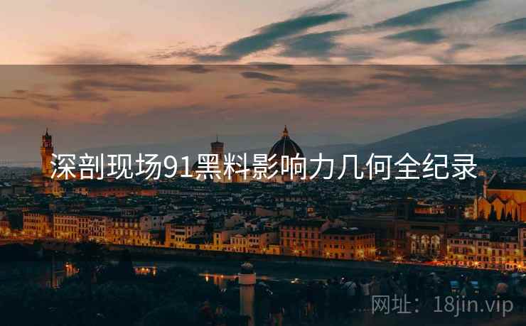 深剖现场91黑料影响力几何全纪录