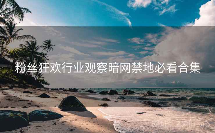粉丝狂欢行业观察暗网禁地必看合集