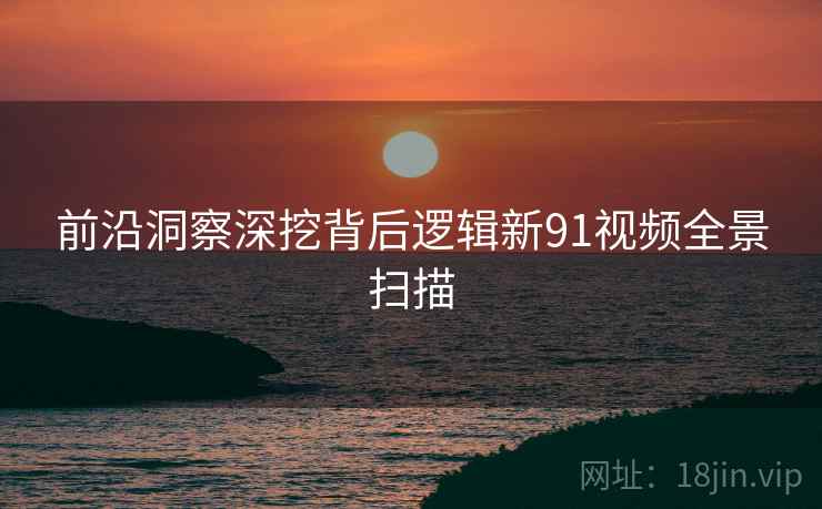 前沿洞察深挖背后逻辑新91视频全景扫描
