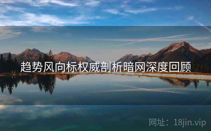 趋势风向标权威剖析暗网深度回顾