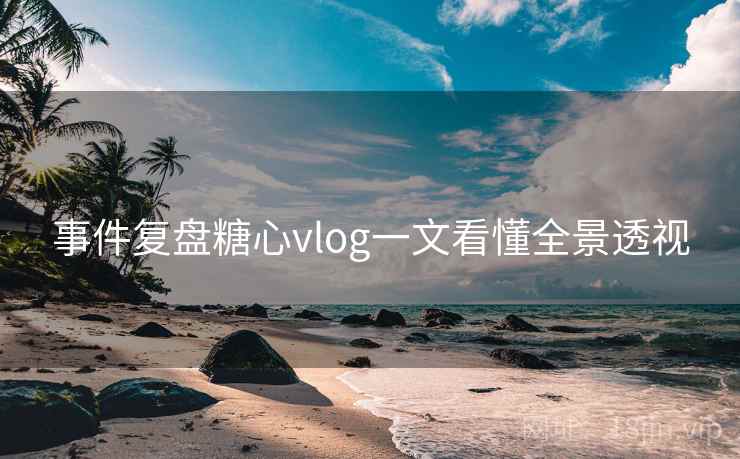 事件复盘糖心vlog一文看懂全景透视